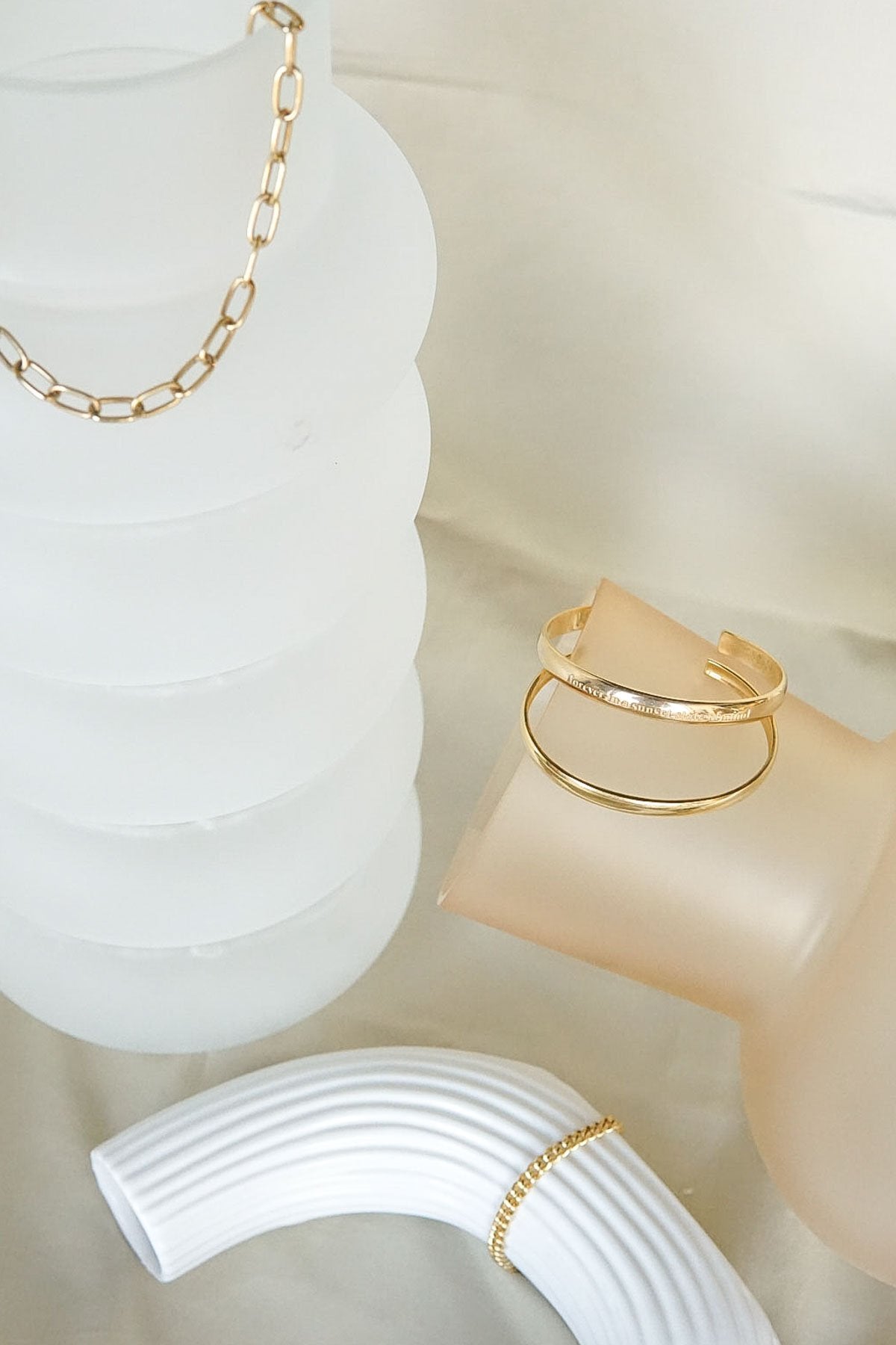 Sunset state of mind bangle gold plated-Bangle-wildthings_collectables-Gold plated---abc