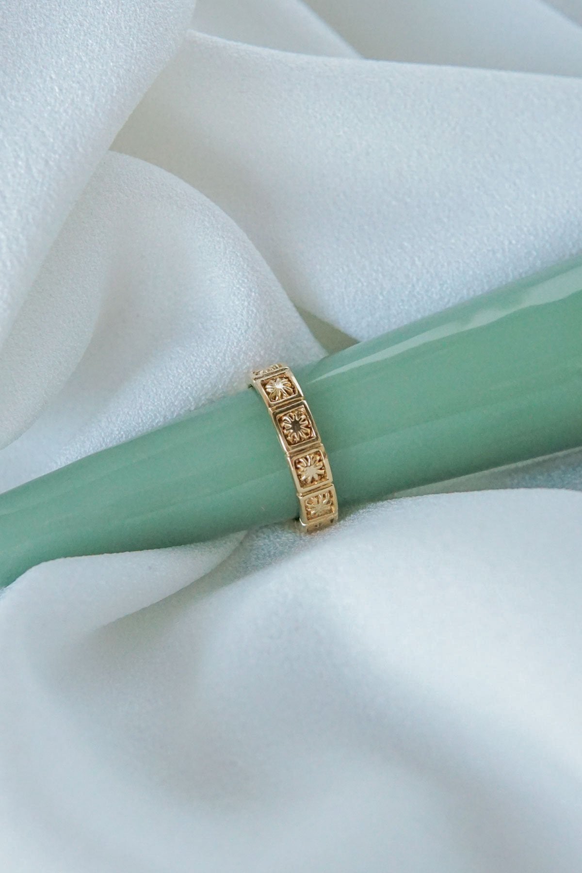 Kissed by the sun ring gold plated-abc