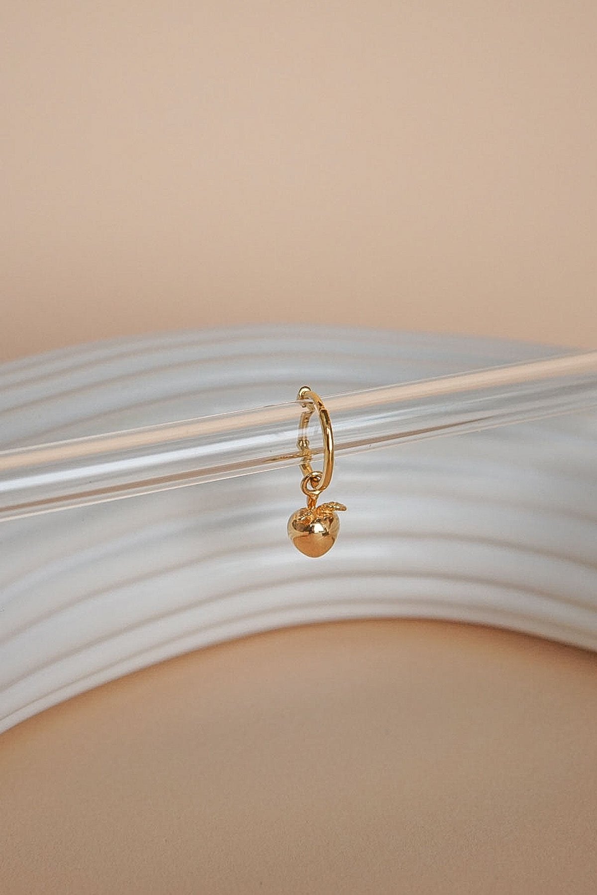 Vintage peach earring gold plated-Earring-wildthings_collectables-Gold plated---abc