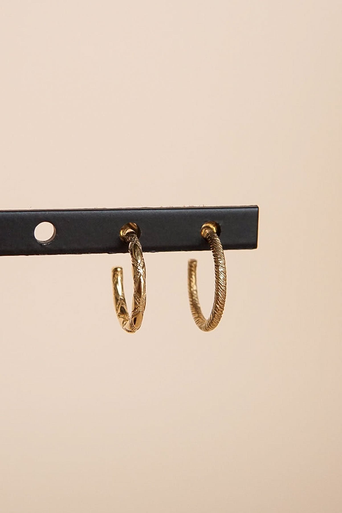 Vintage love earring gold plated (20mm)-Earring-wildthings_collectables-Gold plated-Single piece--abc