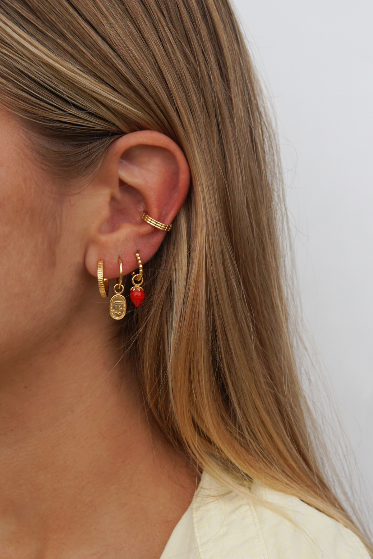 Cocktail hour earring gold plated-abc