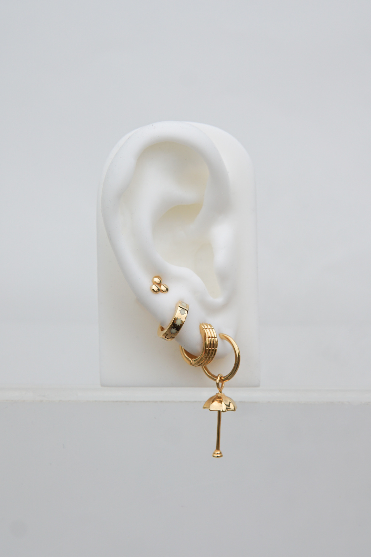 Hula shade earring gold plated-abc