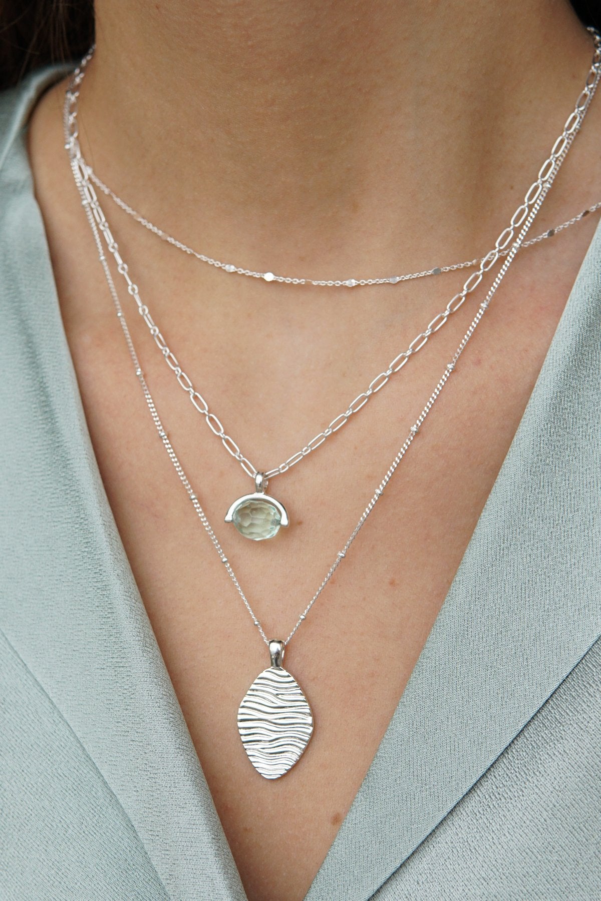 Small drops chain silver-Necklace-wildthings_collectables-Silver---abc