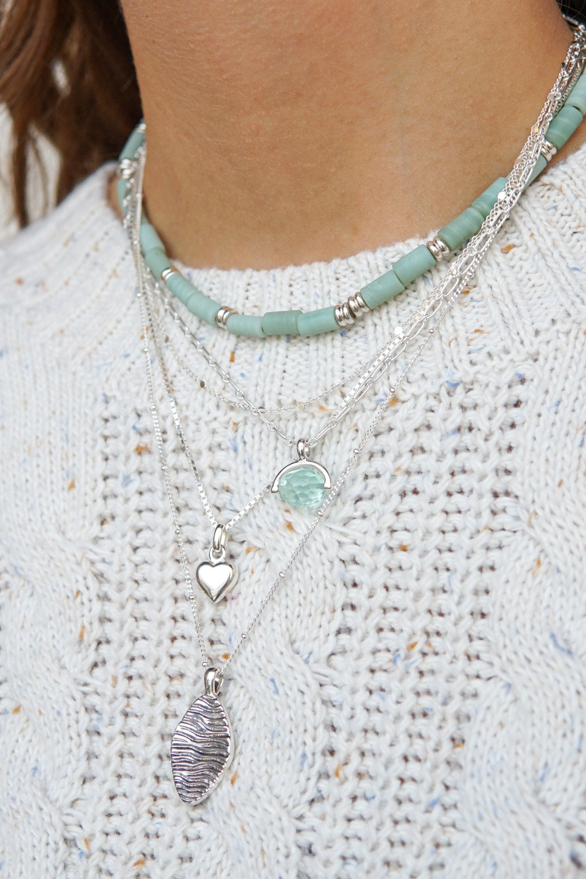 L'amour pendant silver-abc