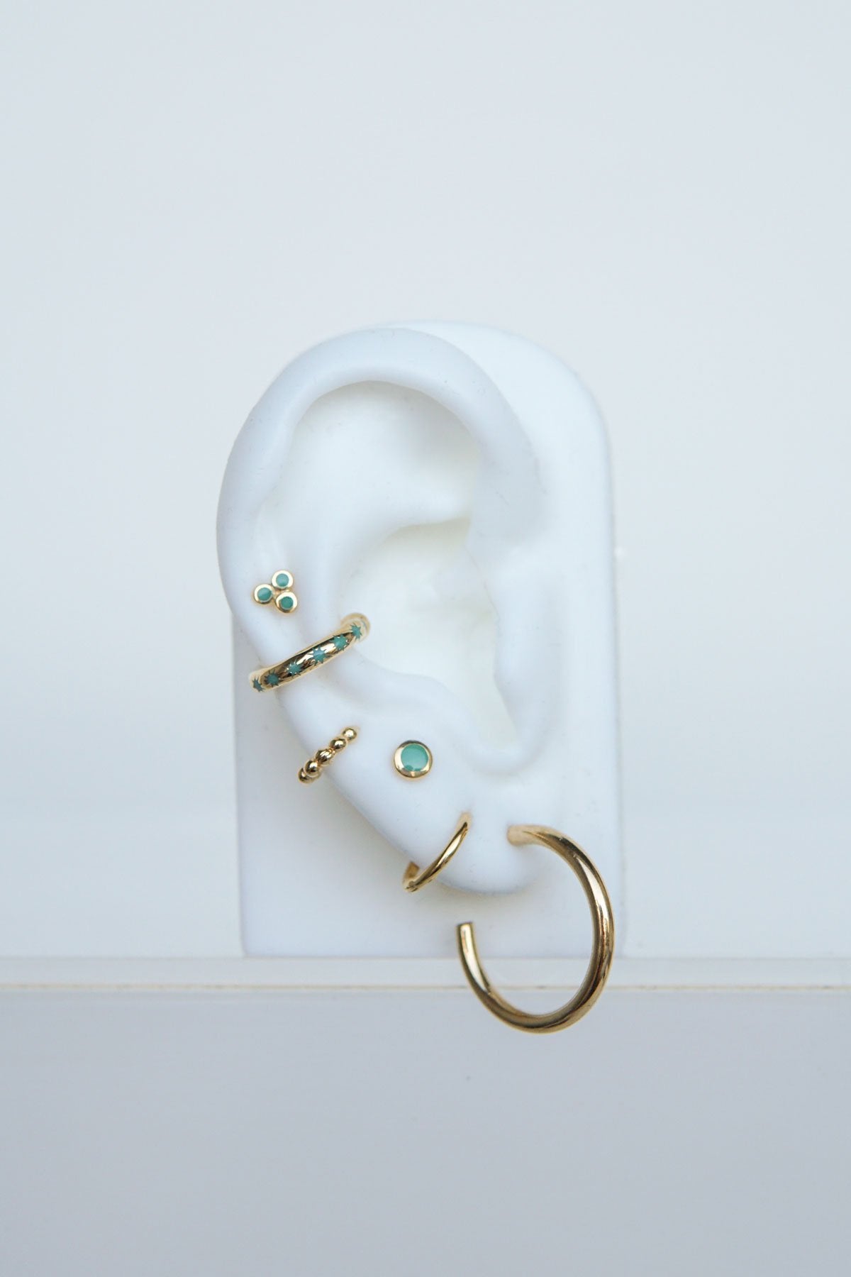 Ice star ear cuff gold plated-abc