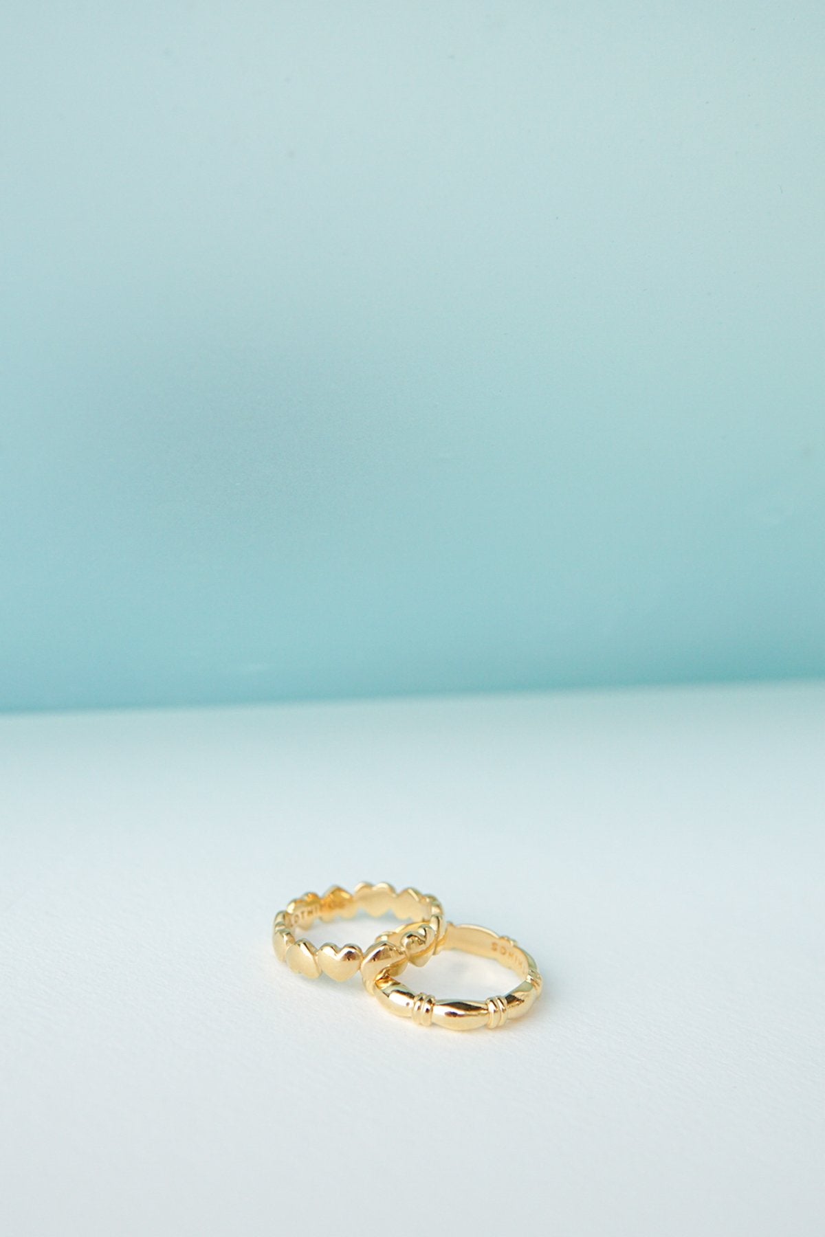 L'amour pinky ring gold plated-abc