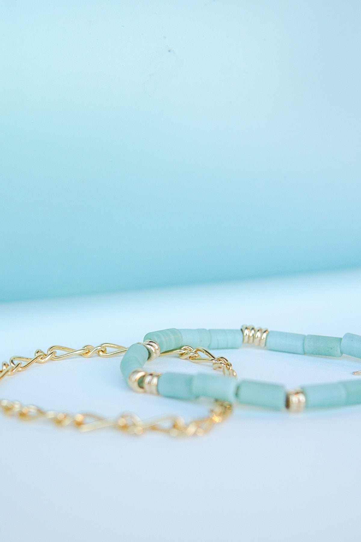 Chunky figaro bracelet gold plated-abc