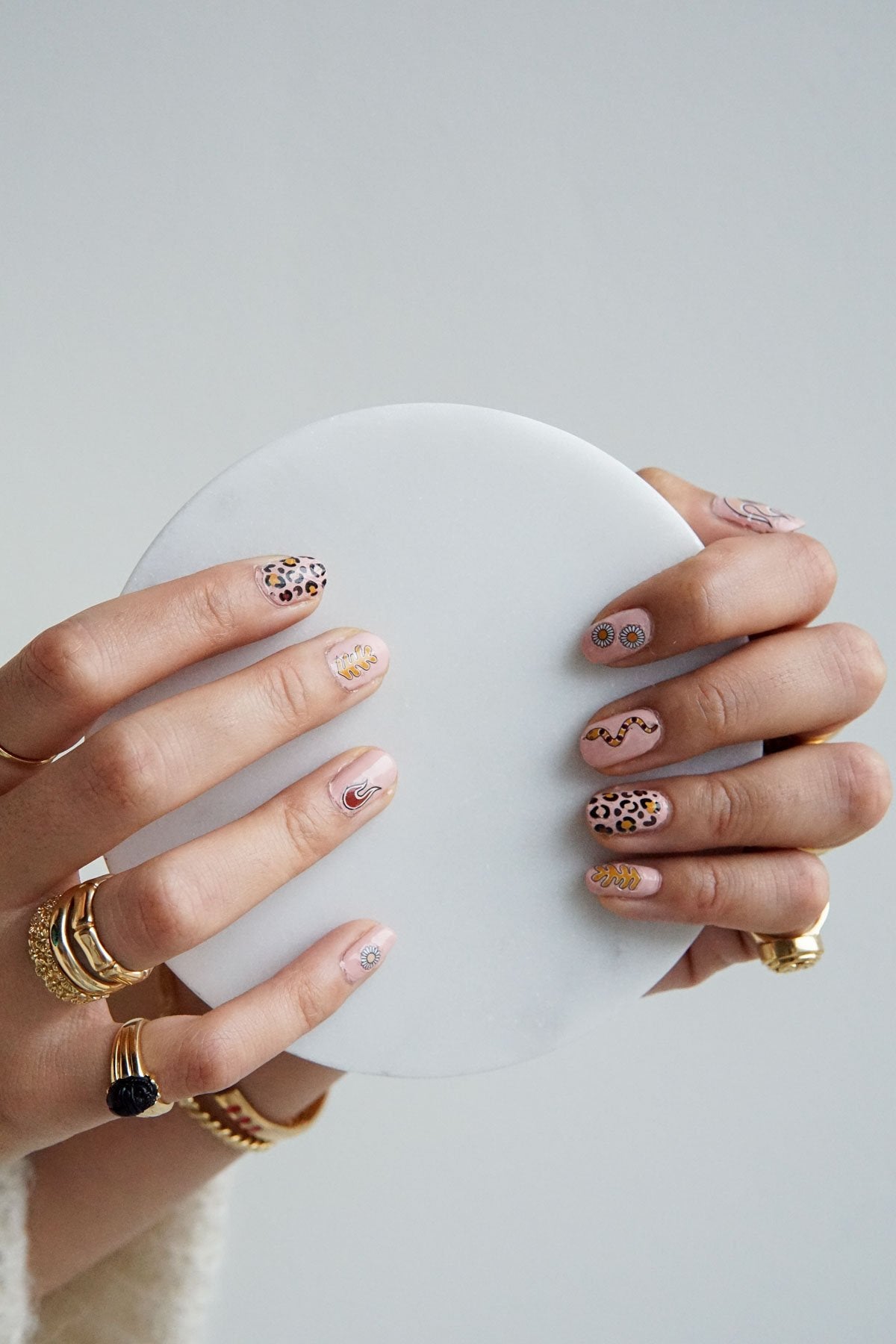 Nail stickers-abc