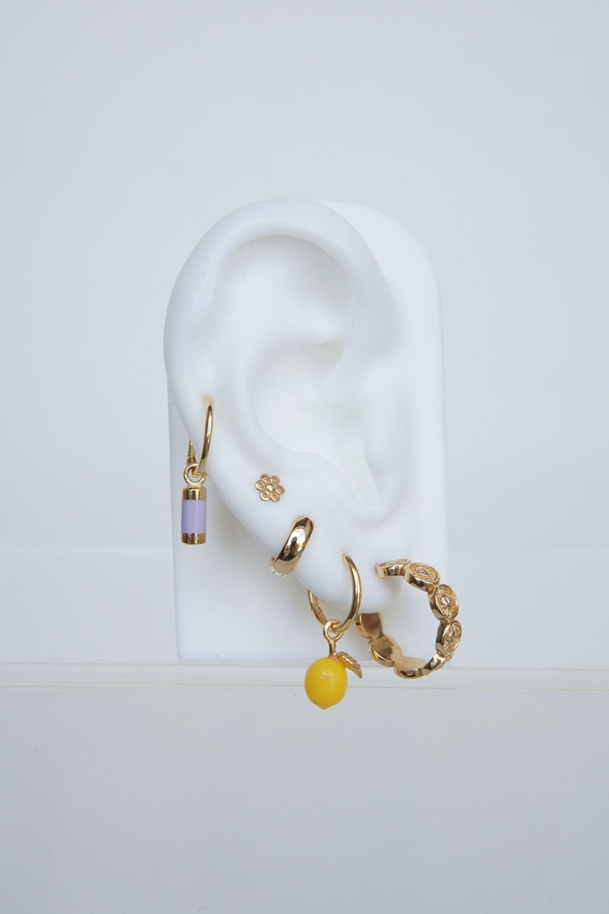 Lemon earring gold plated-abc