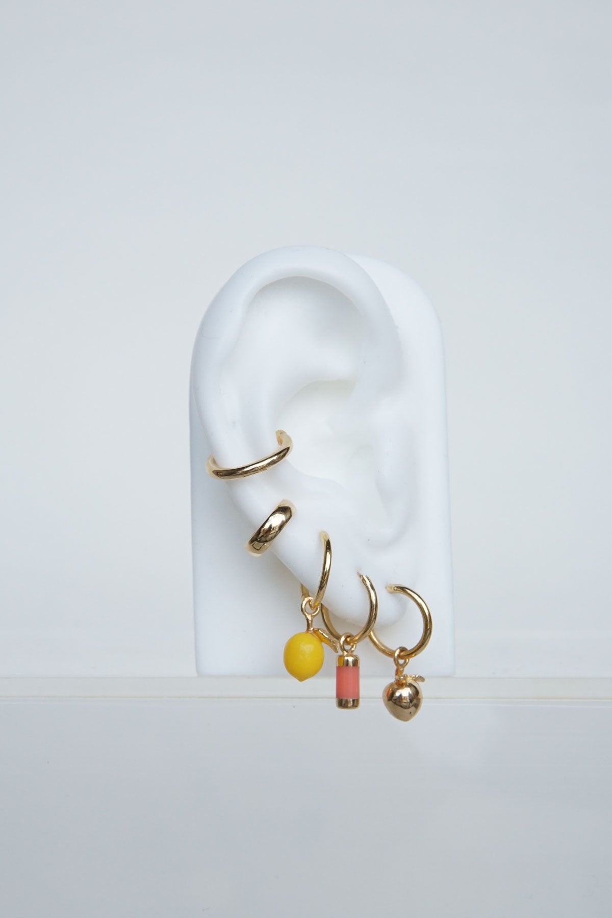 Lemon earring gold plated-abc
