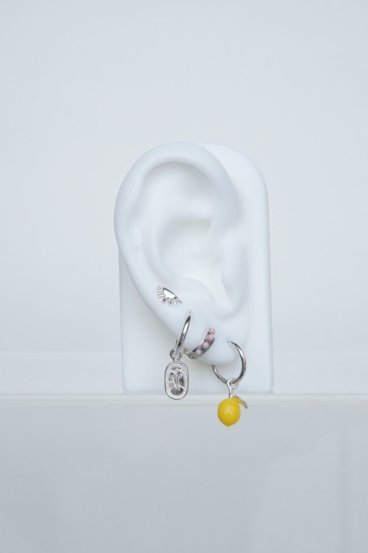 Lemon earring silver-abc
