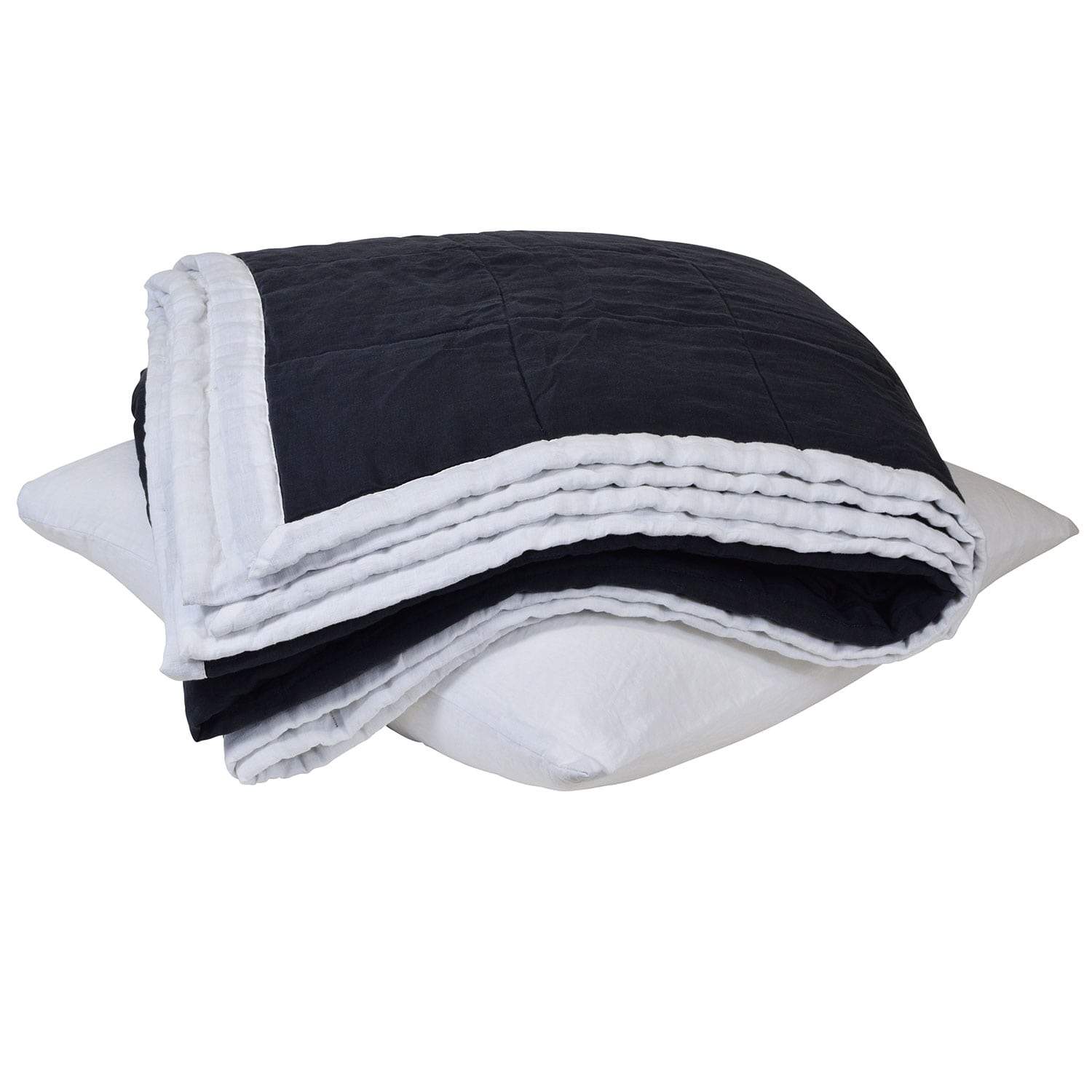 Taj Bedcover Navy-Sleeping-Theo and Joe-Default Title---abc