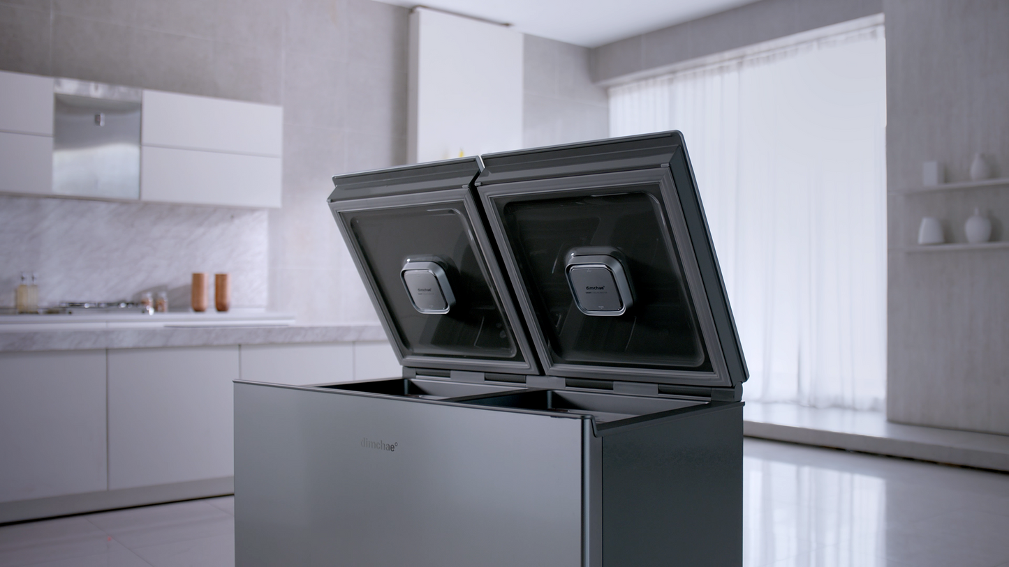 Satin Silver Chest Type Kimchi Refrigerator-Refrigerator-220 Liters-Default Title---abc