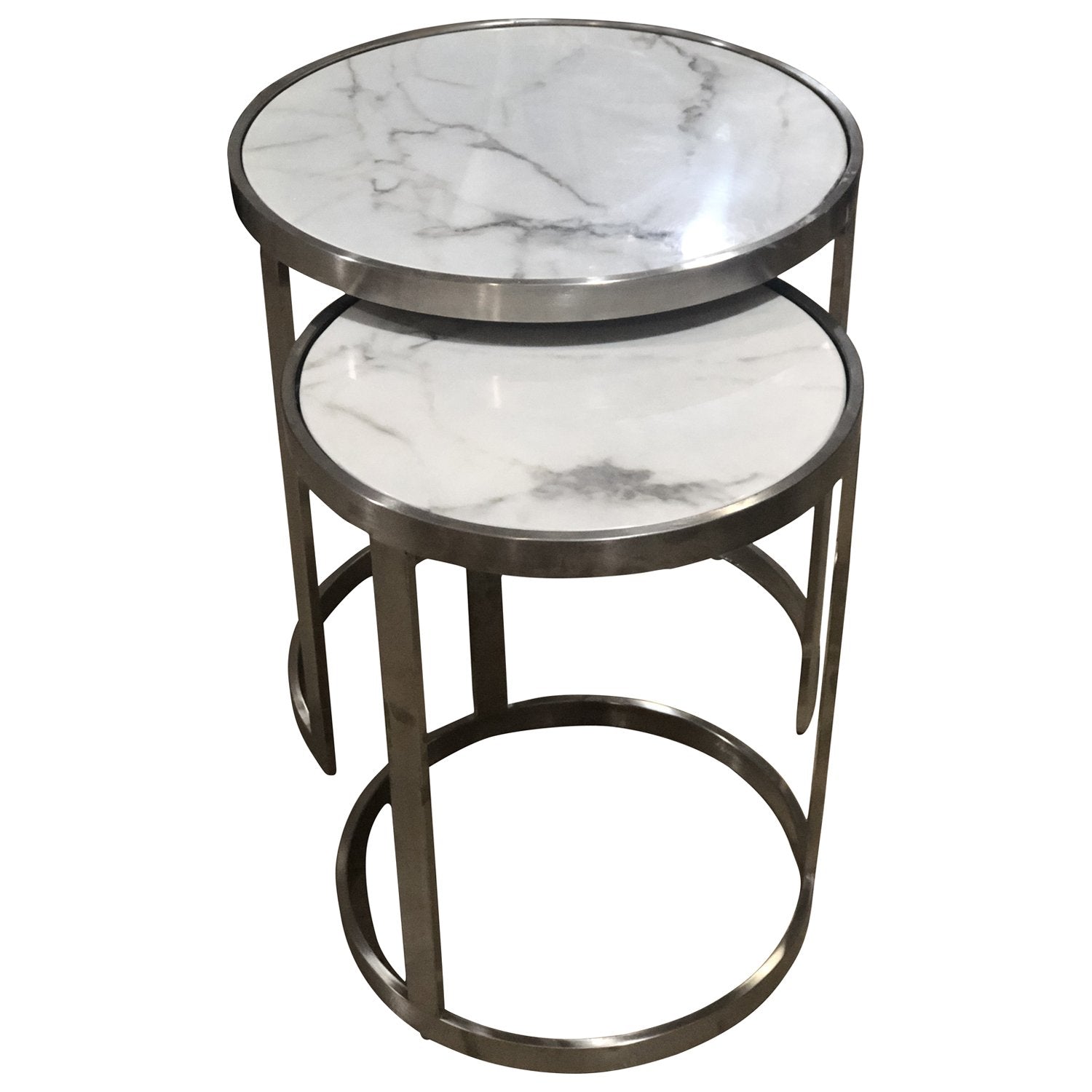 Sterling Side Table Set White Marble-Living-Future Classics Furniture-Default Title---abc