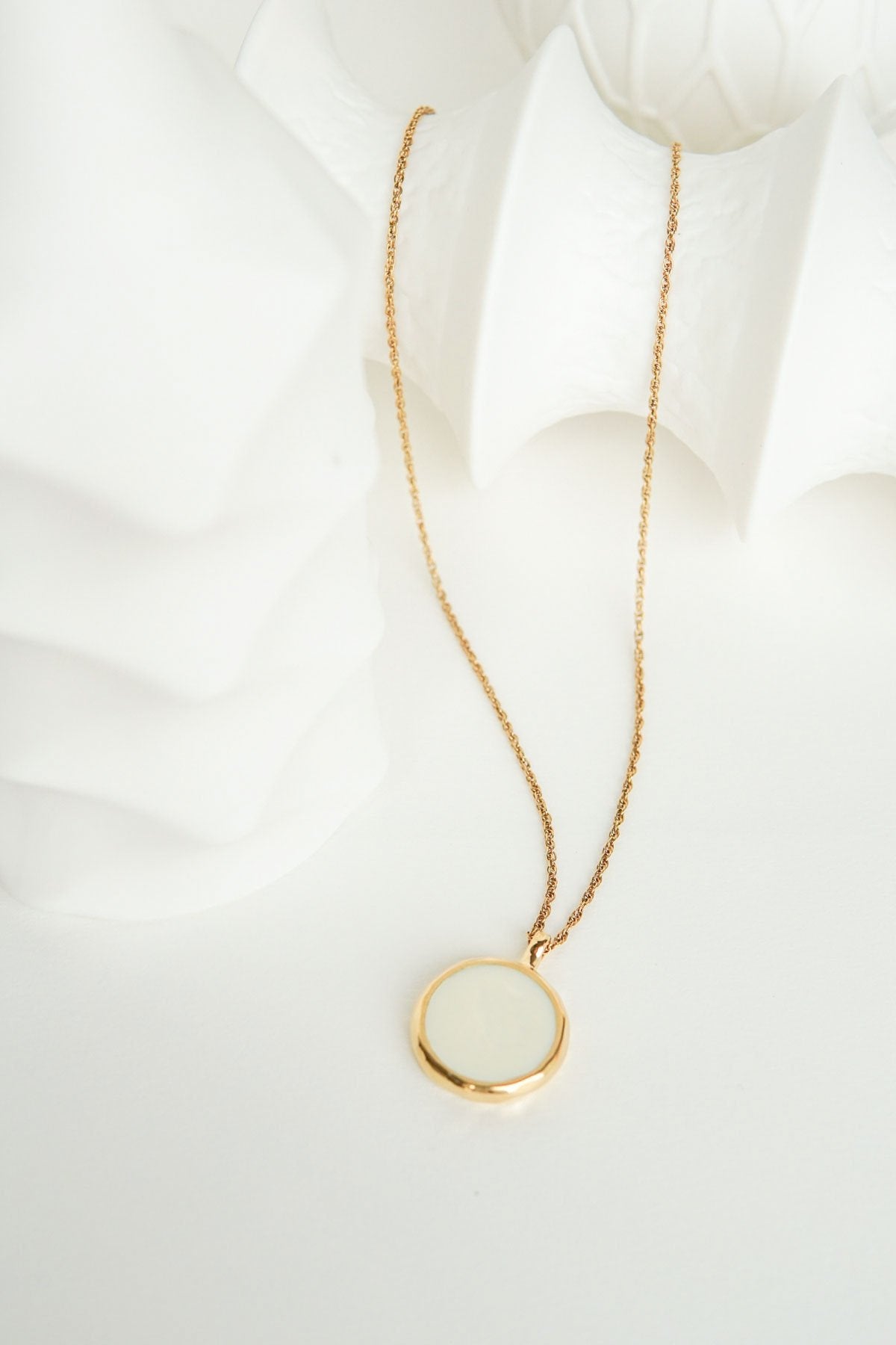 Doublesided yin yang pendant gold plated-abc