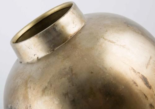 Iron Vase with Embossed Pattern-abc