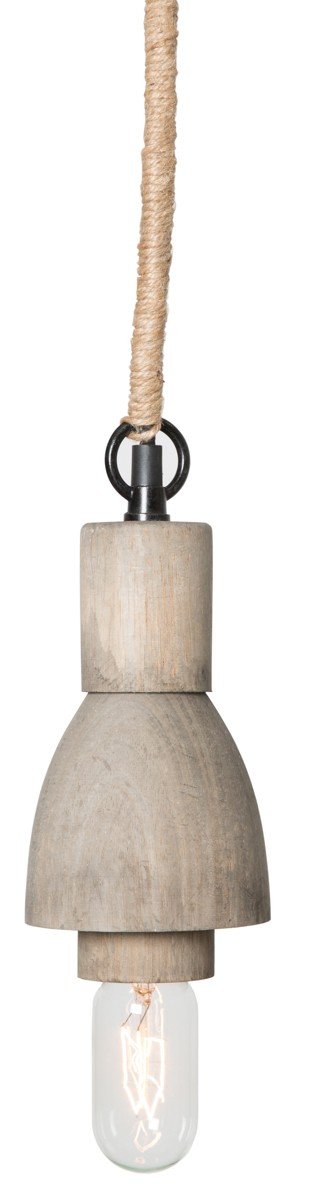 Pendant Lamp Wood Hemp Rope-abc