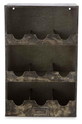 Iron 9 Wine Bottle Holder-abc