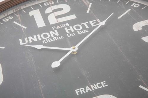 Union Hotel Rustic 62cm Metal Wall Clock-Accessories-Home & Giftware-Default Title---abc