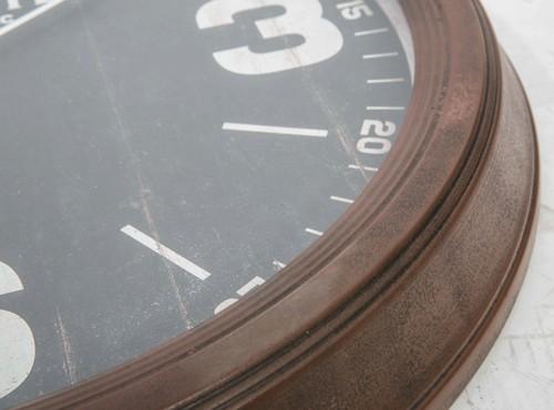 Union Hotel Rustic 62cm Metal Wall Clock-Accessories-Home & Giftware-Default Title---abc