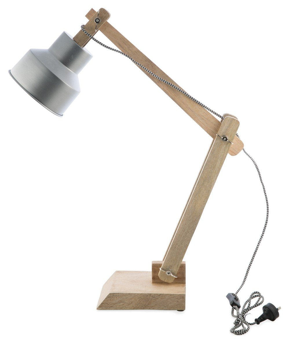 Chelsea Adjustable Wood and Iron Desk lamp-abc