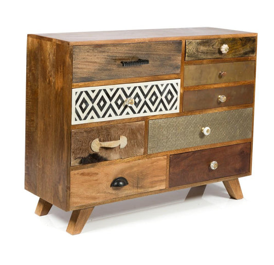 Infinity Wooden 9 Drawer Sideboard-abc