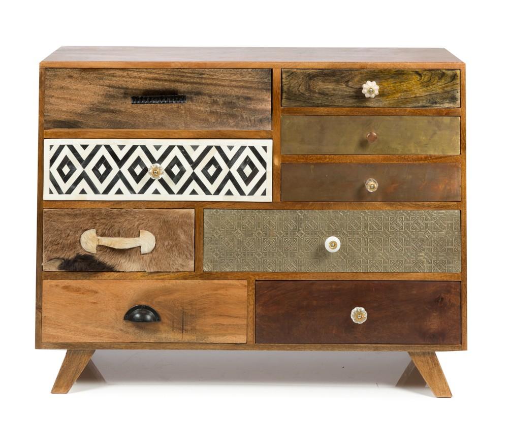 Infinity Wooden 9 Drawer Sideboard-abc