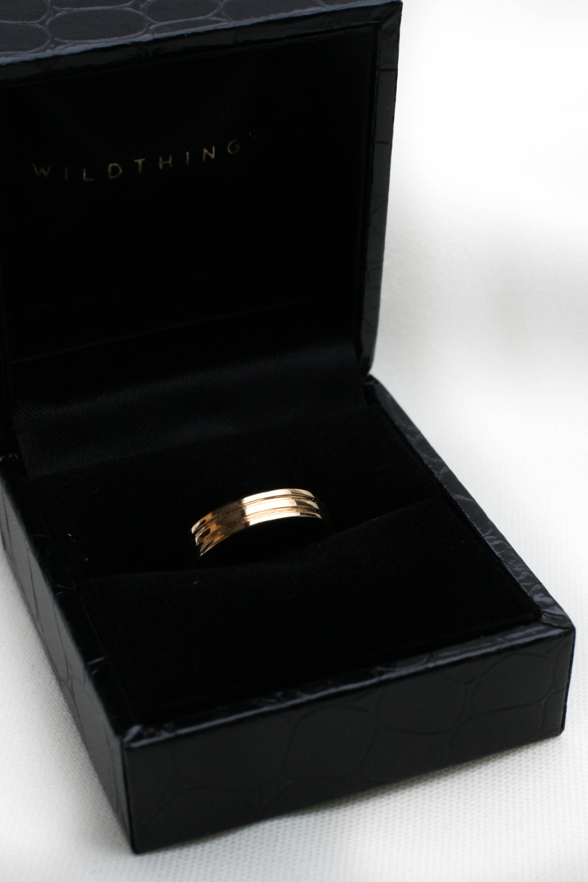 Triple pinky band 14k solid gold-Ring-Wildthings_collectables-1 (US 3.5 / 14.5mm)-Solid Gold--abc