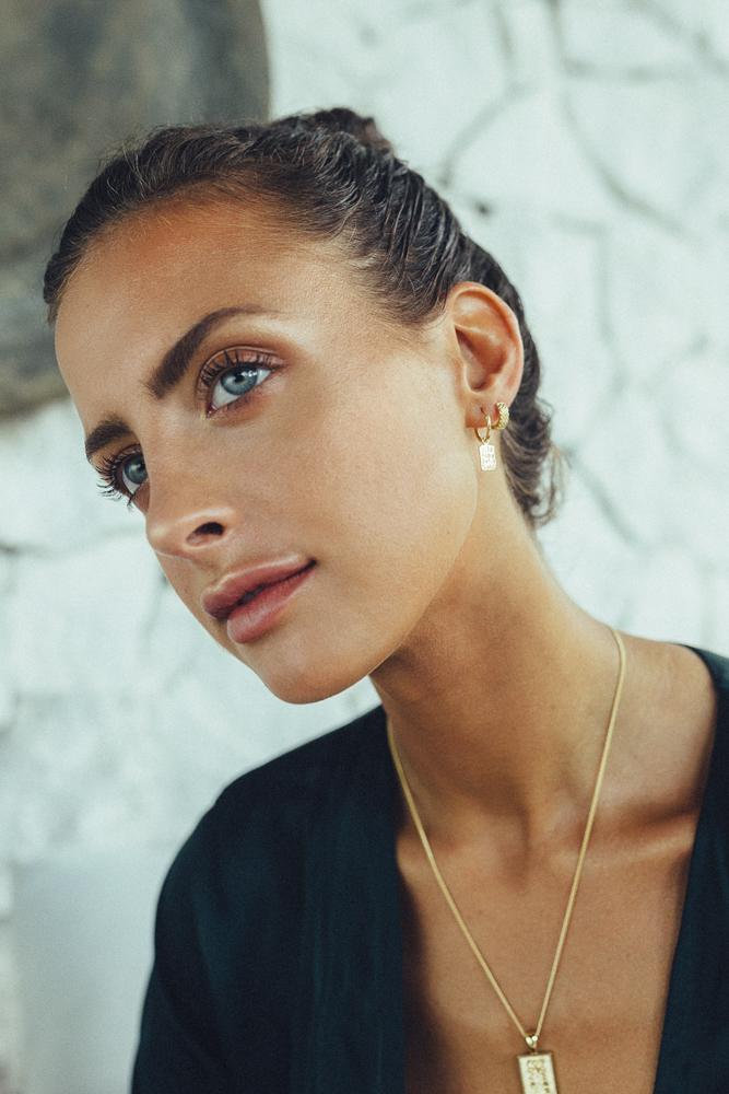 Python huggie gold plated-Earring-Wildthings_collectables-Gold plated---abc