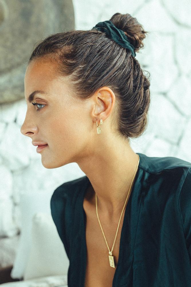 Python huggie gold plated-Earring-Wildthings_collectables-Gold plated---abc