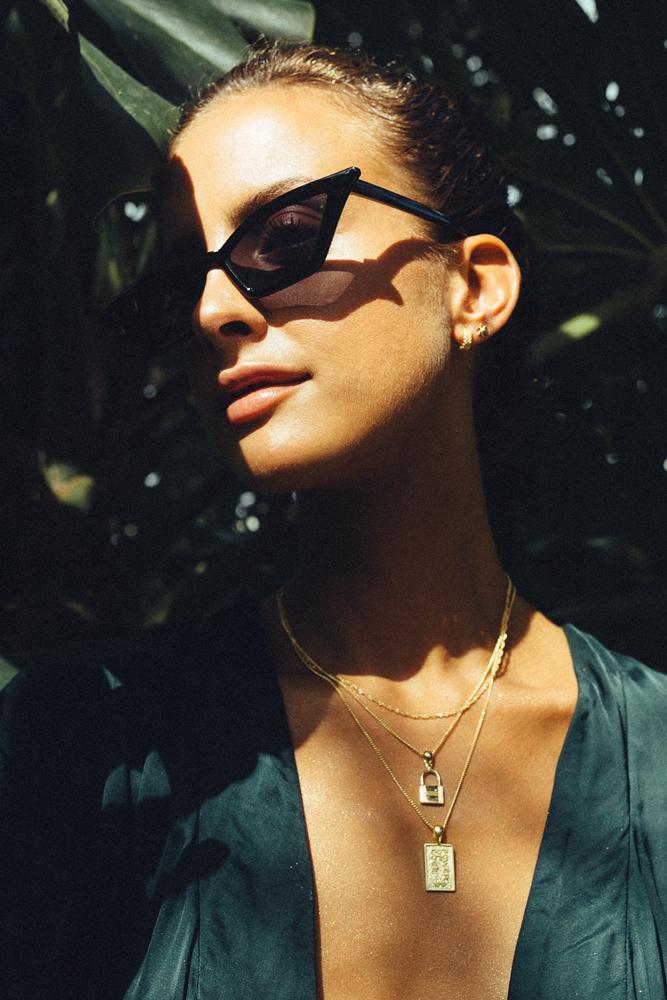 Choker gold plated (36cm)-abc