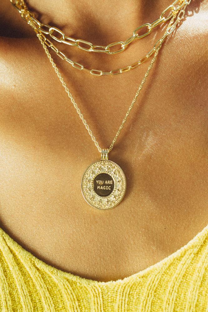 Medium Square gold plated (40cm)-abc