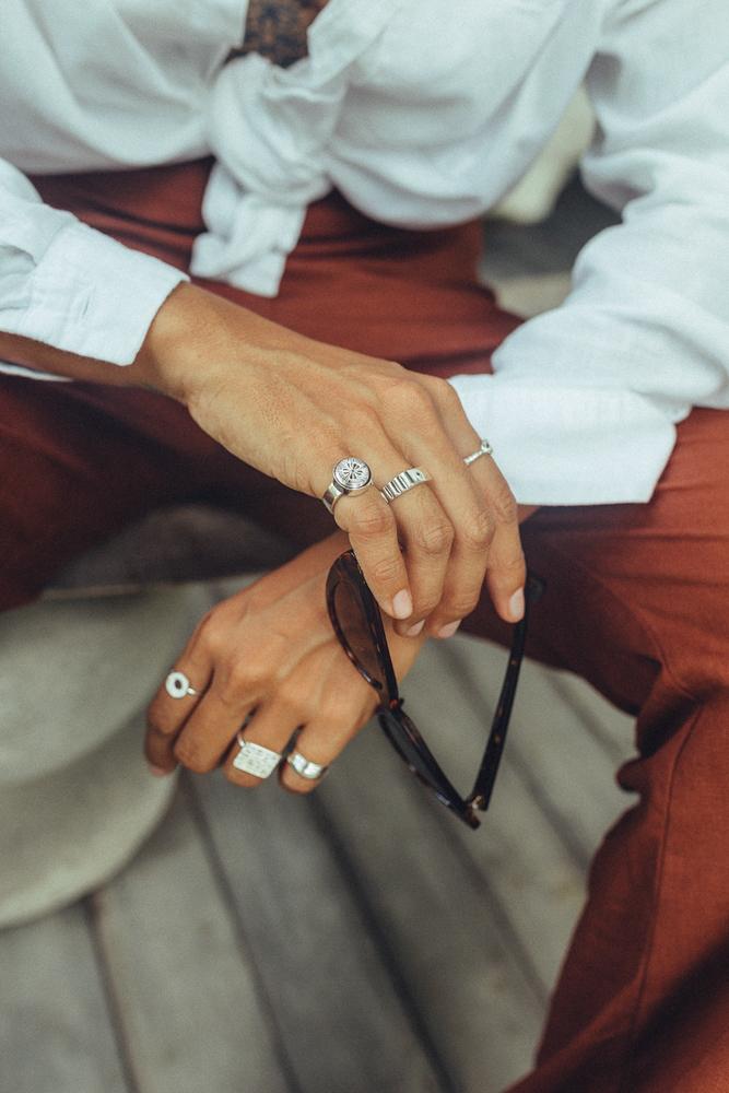 Lucky pinky ring silver-abc