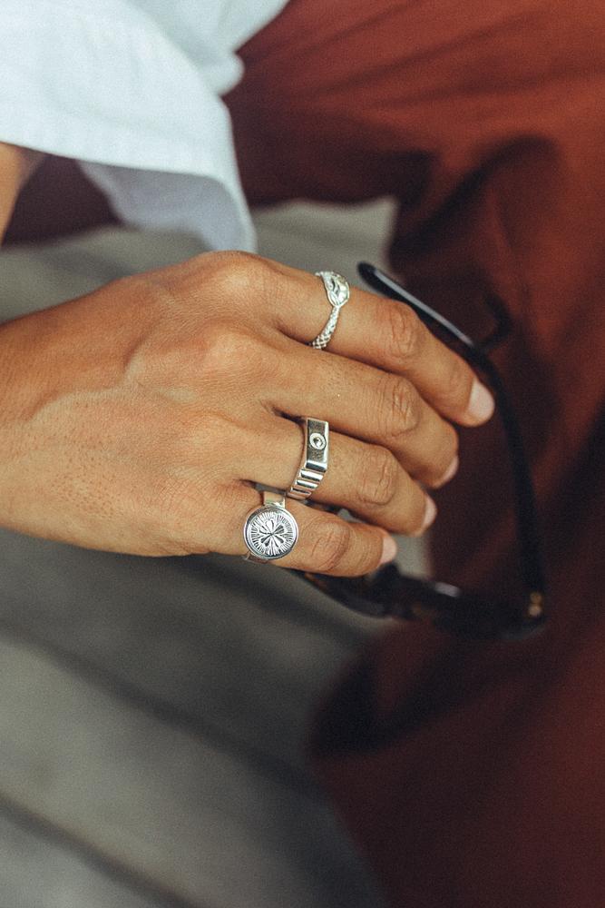 Lucky pinky ring silver-abc