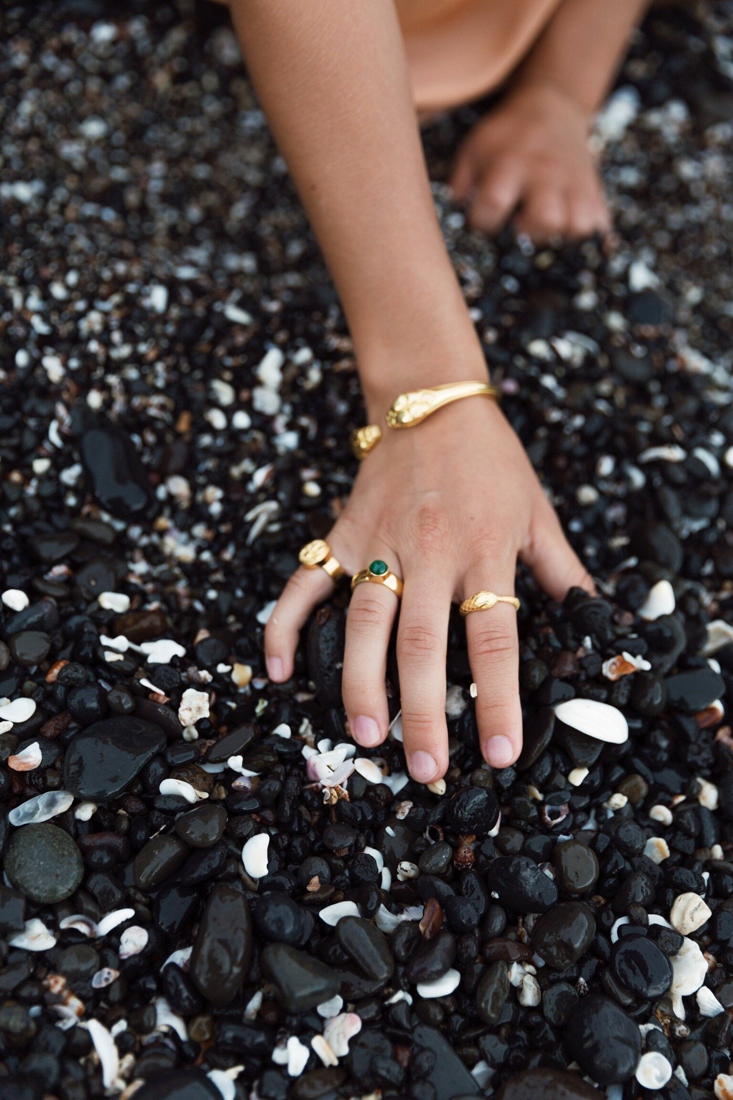 Jungle ring 14k solid gold-abc