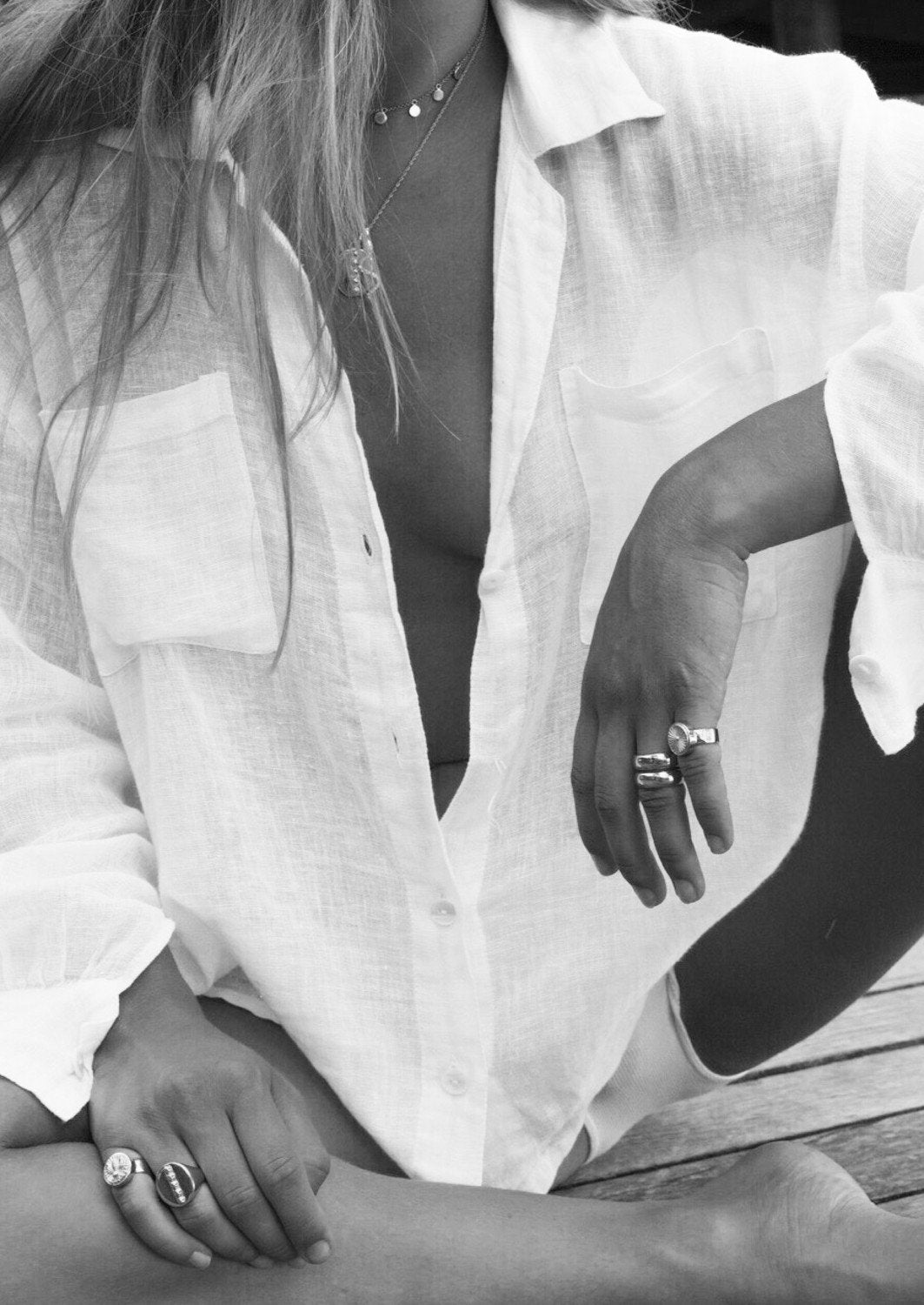 Double Trouble ring silver-abc