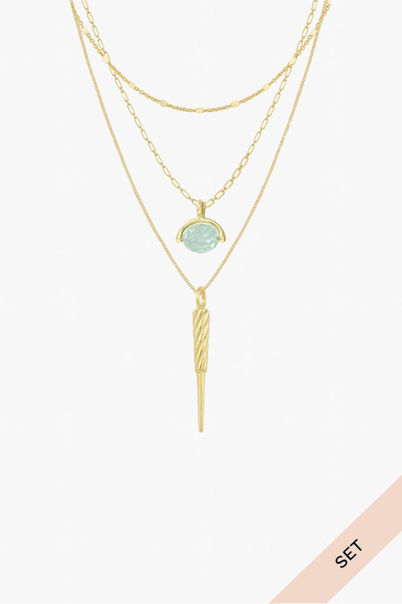 Ice set gold plated-abc