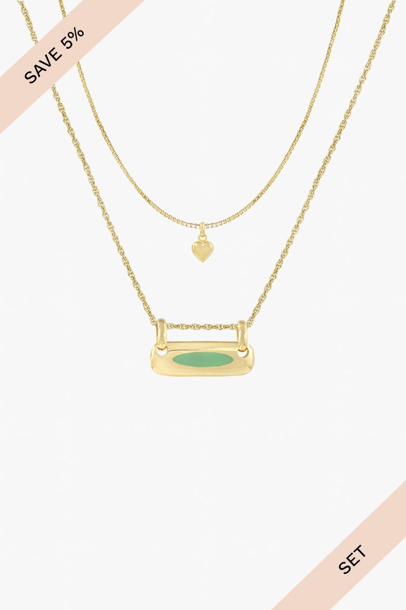 Iconic love set gold plated-abc