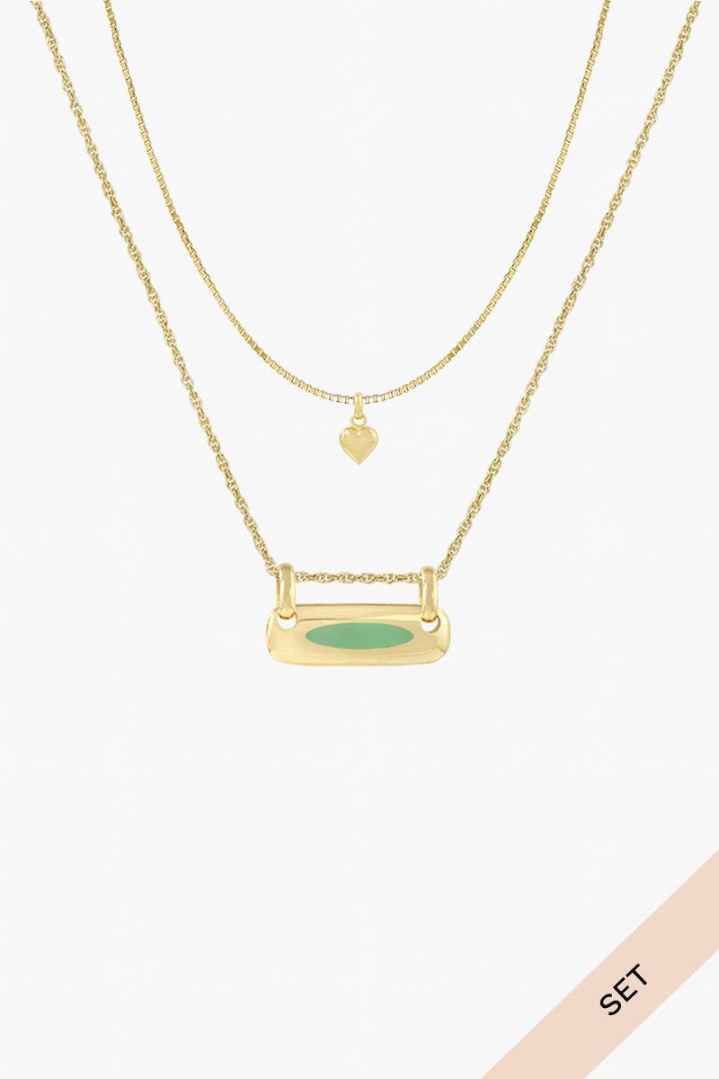 Iconic love set gold plated-abc