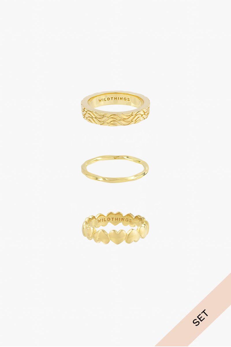 Infinite ocean set gold plated-abc