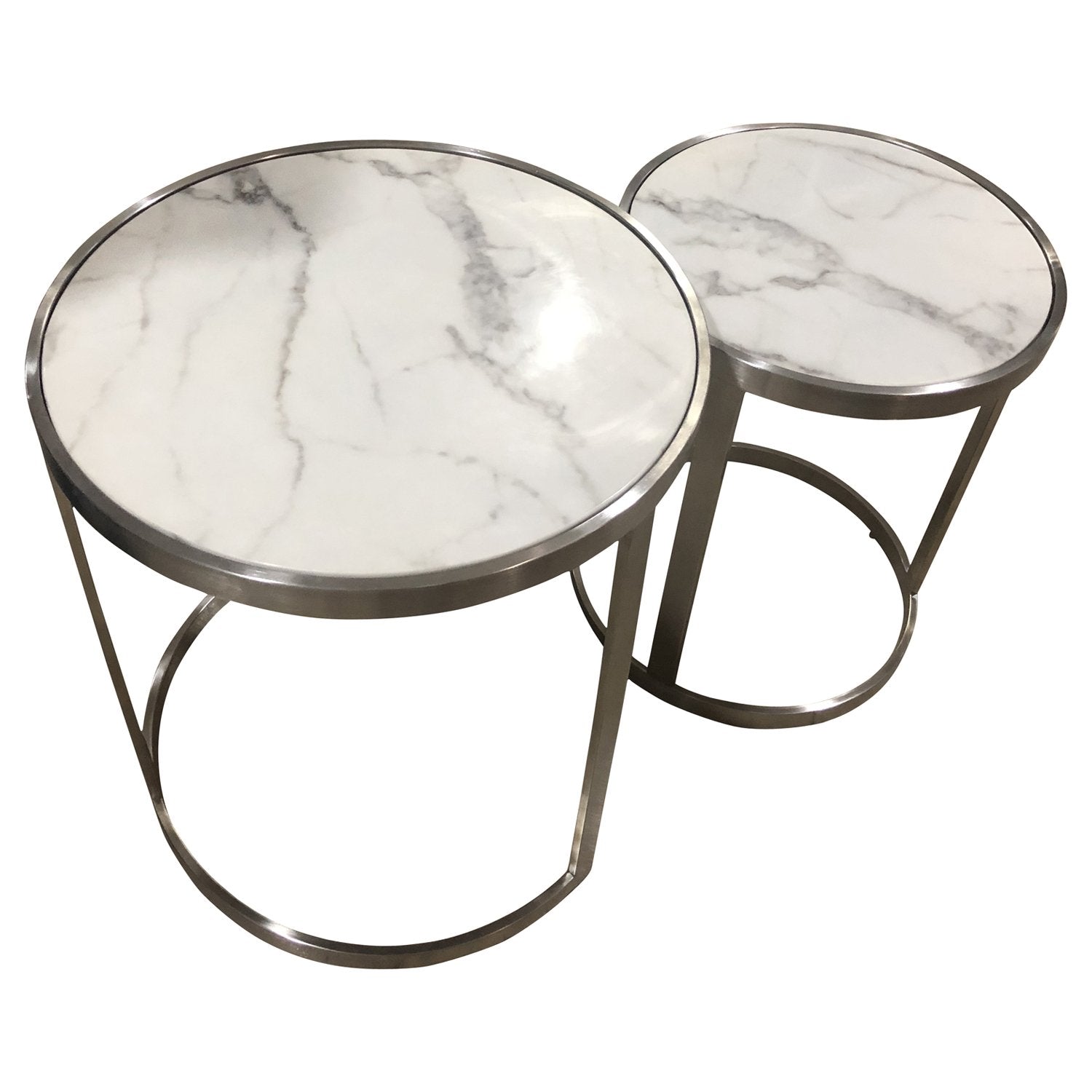 Sterling Side Table Set White Marble-Living-Future Classics Furniture-Default Title---abc