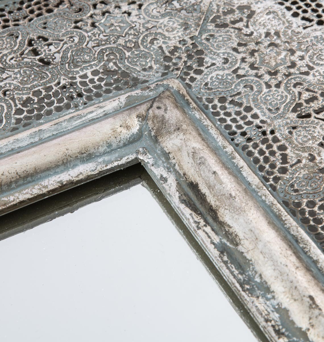 Rectangular Mirror with Wide Metal Cutwork Frame Xtra Large-Living-Home & Giftware-Default Title---abc