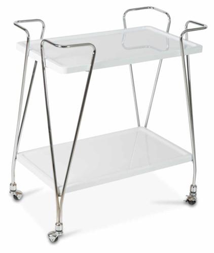 Wooden Two Level Drinks Trolley with Metal Frame-Dining-Home & Giftware-Default Title---abc