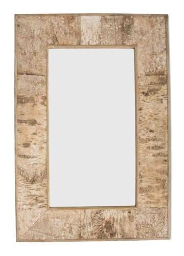 Rectangular Birch Bark Wooden Mirror Large-Living-Home & Giftware-Default Title---abc