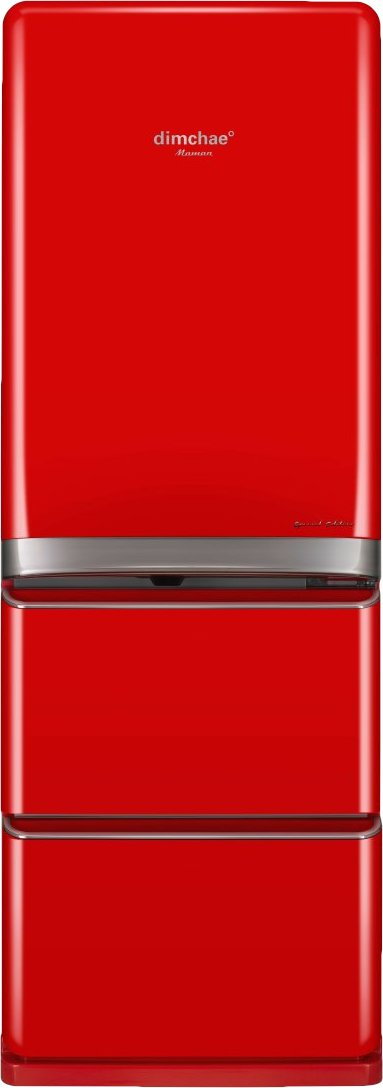 Maman Red Standing Kimchi Refrigerator-abc