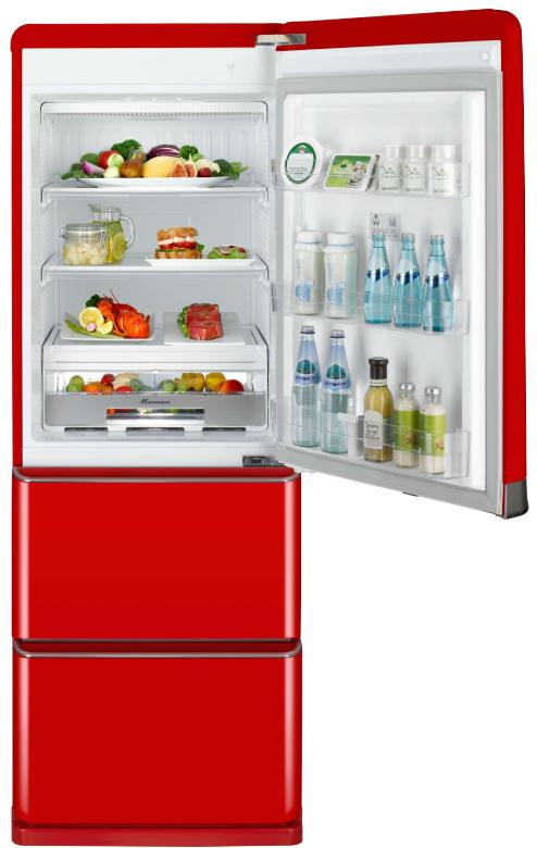 Maman Red Standing Kimchi Refrigerator-abc