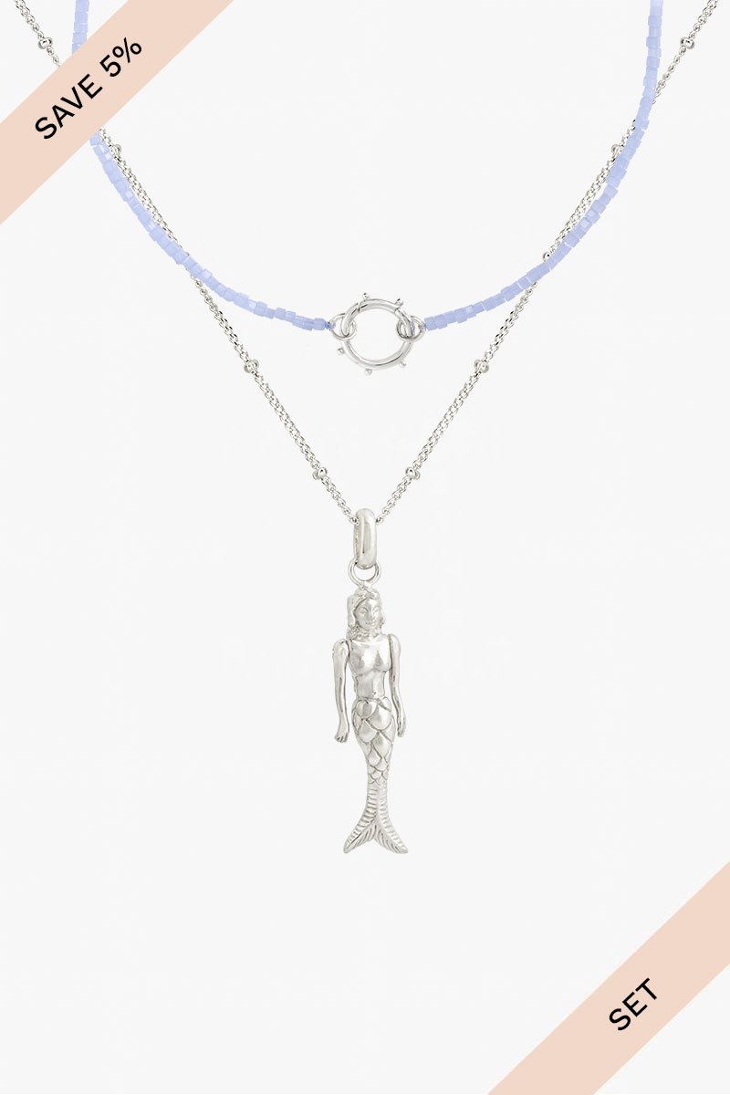 Mermaid dive set silver-abc