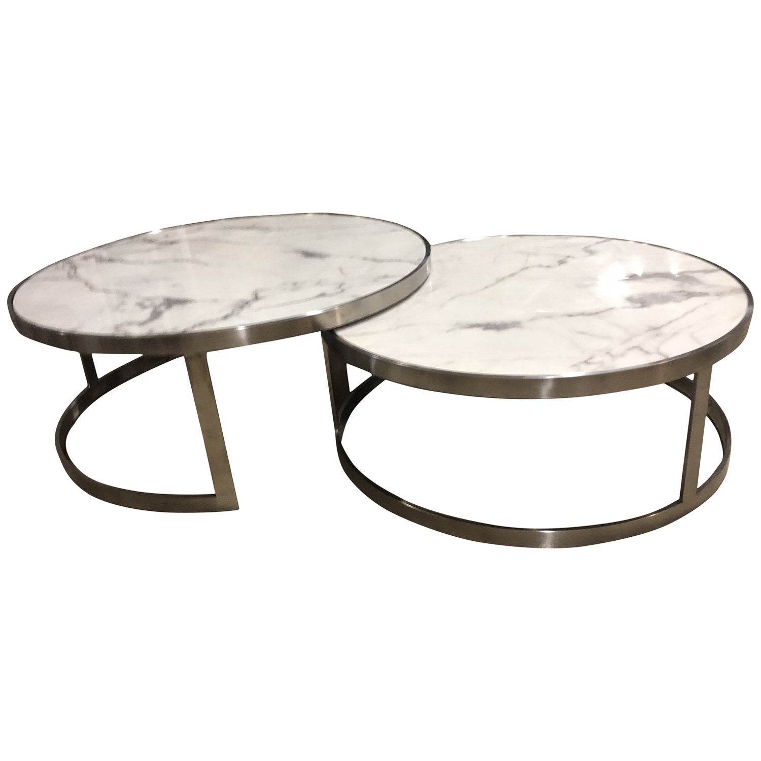Sterling Coffee Table Set White Marble-Living-Future Classics Furniture-Default Title---abc
