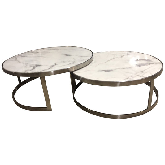 Sterling Coffee Table Set White Marble-Living-Future Classics Furniture-Default Title---abc