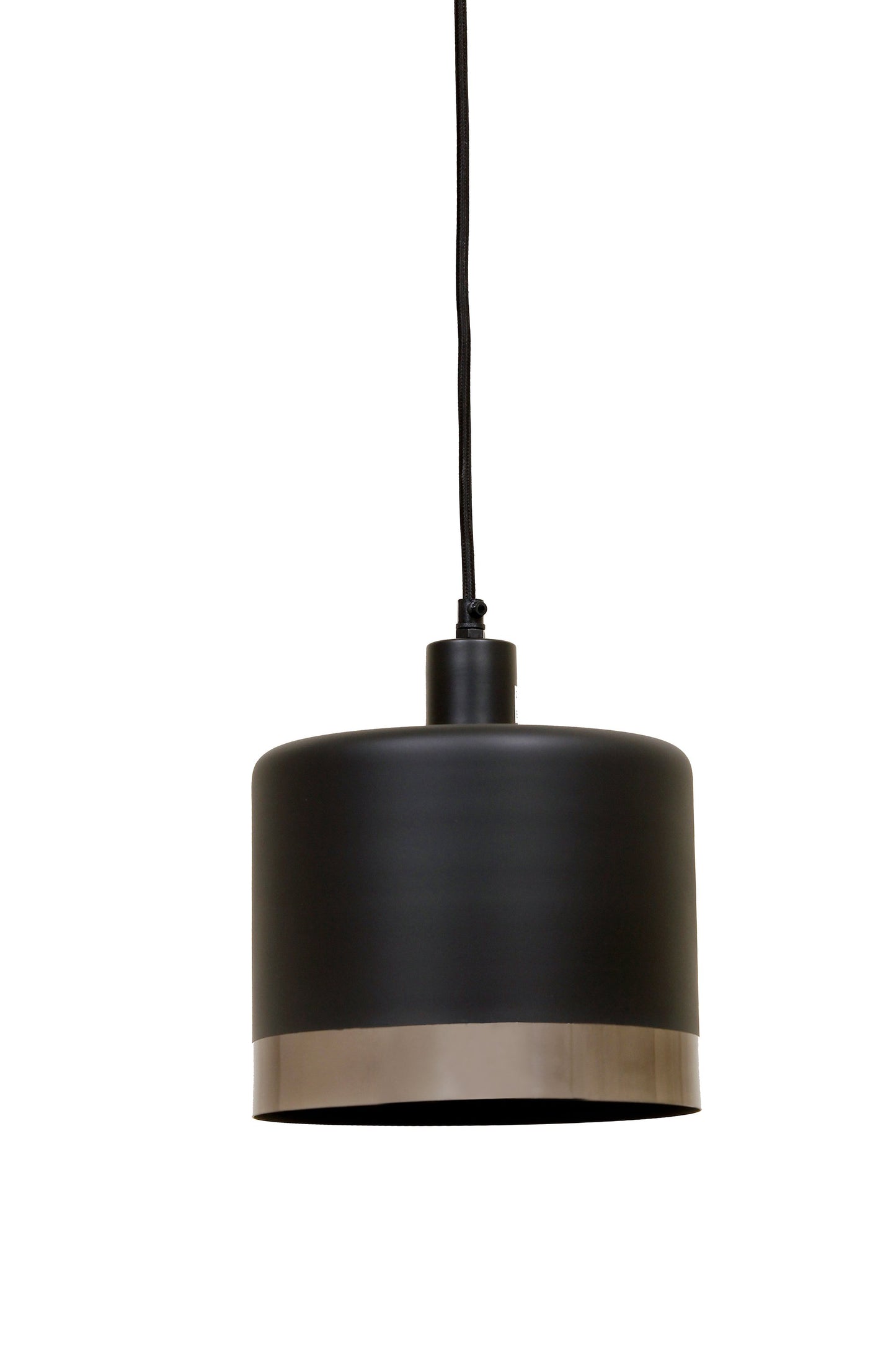 Montreux Medium - Black/Nickel - 2 Tone Drum Pendant Light-abc